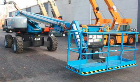 2019 GENIE S65XC WITH JIB ARM TELESCOPIC STRAIGHT BOOM LIFT AERIAL LIFT WITH WELDER READY BUILT IN GENERATOR 65' REACH DIESEL 4WD 377 HOURS STOCK # BF9845129-NLPA - United Lift LLC