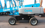 2019 GENIE S65XC WITH JIB ARM TELESCOPIC STRAIGHT BOOM LIFT AERIAL LIFT WITH WELDER READY BUILT IN GENERATOR 65' REACH DIESEL 4WD 377 HOURS STOCK # BF9845129-NLPA - United Lift LLC