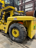2010 HOIST P1050 105000 LB DIESEL FORKLIFT PNEUMATIC 180" 2 STAGE MAST SIDE SHIFTING FORK POSITIONER CAB WITH A/C 6626 HOURS STOCK # BF94591169-LJND - United Lift LLC
