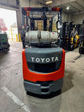 2016 TOYOTA 8FGCU30 6000 LB LP GAS FORKLIFT CUSHION 83/171" 3 STAGE MAST SIDE SHIFTING FORK POSITIONER 1158 HOURS STOCK # BF992119-BUF - United Lift LLC
