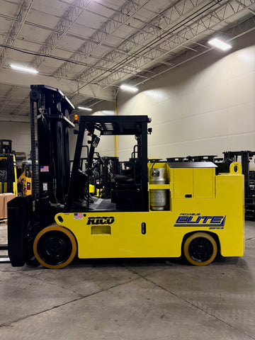 2016 RICO PG300 30000 LB LP GAS FORKLIFT CUSHION 132/144" 2 STAGE MAST SIDE SHIFTING FORK POSITIONER 1,395 HOURS 72" FORKS STOCK # BF91589139-BUF - United Lift LLC