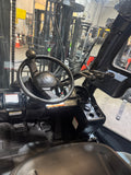 2019 TOYOTA 8FG40U 9000 LB LP GAS FORKLIFT PNEUMATIC 91/132" 2 STAGE CLEAR VIEW MAST SIDE SHIFTING FORK POSITIONER ENCLOSED CAB  HEAT & AC 1302 HOURS STOCK # BF9234199-BUF - United Lift LLC