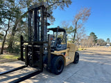 2009 CATERPILLAR P33000 33000 LB DIESEL FORKLIFT PNEUMATIC 151/157" 2 STAGE MAST DUAL DRIVE TIRES SIDE SHIFTING FORK POSITIONER 4202 HOURS STOCK # BF9754239-TXB - United Lift LLC