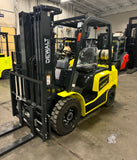 2025 DEWALT LIFT TRUCK DDFP-18 NON-COMPUTERIZED NISSAN K25 DUAL FUEL (can run on Gasoline or Propane) 3500 LB CAPACITY SOLID PNEUMATIC TIRES 83/185" LIFT HEIGHT 3 STAGE MAST SIDE SHIFTING FORK POSITIONER 2000hr/2YR WARRANTY STOCK # BF9218579-BUF - United Lift LLC