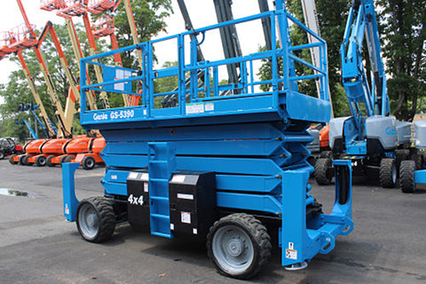 2015 GENIE GS5390RT SCISSOR LIFT 53' REACH DIESEL ROUGH TERRAIN 4WD 3569 HOURS STOCK # BF9365189-NLE - United Lift LLC