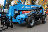 2015 GENIE GTH1056 10000 LB DIESEL TELESCOPIC FORKLIFT TELEHANDLER PNEUMATIC 4WD OUTRIGGERS OPEN CAB 3310 HOURS STOCK # BF9687759-NLE - United Lift Equipment LLC