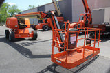 2018 JLG 660SJ TELESCOPIC STRAIGHT BOOM LIFT AERIAL LIFT WITH JIB ARM 66' REACH DIESEL 4WD 2260 HOURS STOCK # BF9649129-NLE - United Lift LLC