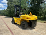 2018 KOMATSU FD160E-8 35000 LB CAPACITY DIESEL FORKLIFT PNEUMATIC 148/157 2 STAGE MAST SIDE SHIFTING FORK POSITIONER 5600 HOURS STOCK # BF9817769-TXB - United Lift LLC