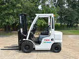 2014 NISSAN/UNICARRIERS FHD25 5000 LB DIESEL FORKLIFT PNEUMATIC 85/189" 3 STAGE MAST SIDE SHIFTER 5087 HOURS STOCK # BF9175139-TXB - United Lift LLC