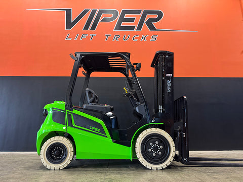 2025 VIPER FB30 6000 LB 80 VOLT LITHIUM-ION ELECTRIC FORKLIFT PNEUMATIC 88/189" 3 STAGE MAST SIDE SHIFTER STOCK # BF9362989-ILE - United Lift LLC