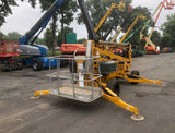 2012 BILJAX HAULOTTE 45XA ARTICULATING BOOM LIFT WITH JIB ARM 45' REACH DUAL FUEL PNEUMATIC TIRES OUTRIGGERS 390 HOURS STOCK # BF9349129-NLEQ - United Lift Equipment LLC
