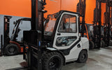 2021 VIPER FD35 8000 LB DIESEL FORKLIFT DUAL PNEUMATIC TIRES 101/157" 2 STAGE MAST SIDE SHIFTING FORK POSITIONER ENCLOSED CAB STOCK # BF9343219-ILIL - United Lift Used & New Forklift Telehandler Scissor Lift Boomlift