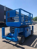 2013 GENIE GS3369RT DIESEL ROUGH TERRAIN SCISSOR LIFT 33′ REACH 4WD WITH OUTRIGGERS 1420 HOURS STOCK # BF9295159-NLEQ - United Lift Equipment LLC