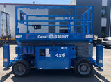 2013 GENIE GS3369RT DIESEL ROUGH TERRAIN SCISSOR LIFT 33′ REACH 4WD WITH OUTRIGGERS 1420 HOURS STOCK # BF9295159-NLEQ - United Lift Equipment LLC