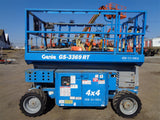 2013 GENIE GS3369RT DUAL FUEL ROUGH TERRAIN SCISSOR LIFT 33′ REACH 4WD 860 HOURS STOCK # BF9275149-VAOH - United Lift Equipment LLC