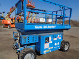 2013 GENIE GS3369RT DUAL FUEL ROUGH TERRAIN SCISSOR LIFT 33′ REACH 4WD 860 HOURS STOCK # BF9275149-VAOH - United Lift Equipment LLC
