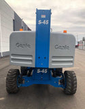 2018 GENIE S45 TELESCOPIC STRAIGHT BOOM LIFT AERIAL LIFT WITH JIB 45' REACH DIESEL 4WD 1120 HOURS STOCK # BF9549739-NLEQ - United Lift Equipment LLC