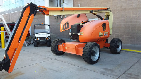 2013 JLG 600AJ ARTICULATING BOOM LIFT AERIAL LIFT WITH JIB ARM 60' REACH DIESEL 4WD 316 HOURS STOCK # BF9711129-CONAZ - United Lift Equipment LLC