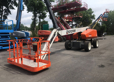 2019 SNORKEL 460SJ STRAIGHT BOOM LIFT AERIAL LIFT WITH JIB ARM 46' REACH DIESEL 4WD 320 HOURS STOCK # BF9687549-NLEQ - United Lift Equipment LLC
